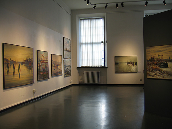 Konst, utställning på Sjöfartsmuseet i Göteborg, konstnär Carl Bjerkås